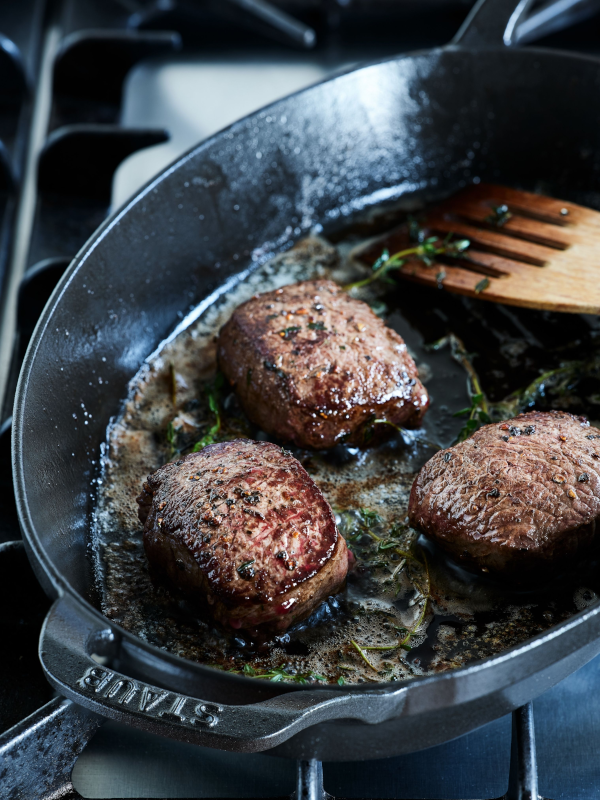 Cooking with cast iron